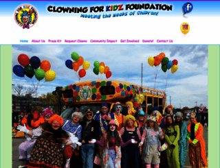 clowningforkidzfoundation.org screenshot