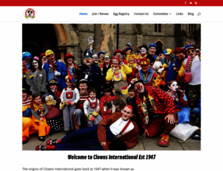 clownsinternational.com screenshot