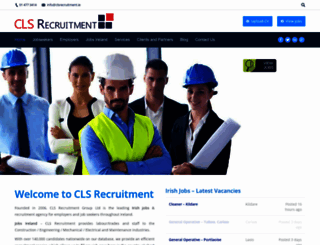 clsrecruitment.ie screenshot