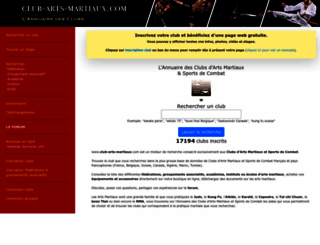 club-arts-martiaux.com screenshot