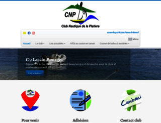 club-nautique-de-la-platiere.org screenshot