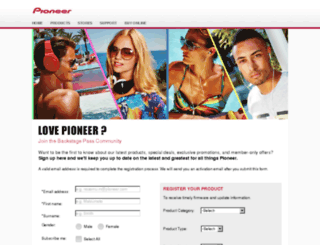club.pioneer.com.au screenshot