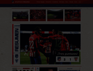 clubatleticodemadrid.com screenshot