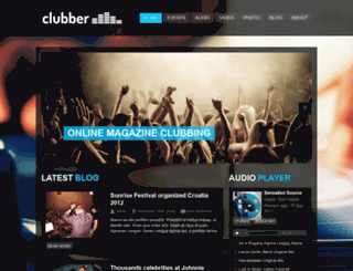 clubber.wizedesign.com screenshot