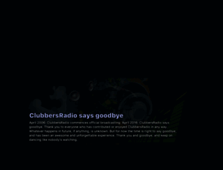 clubbersradio.com screenshot