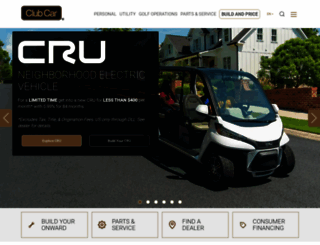 clubcar.com screenshot