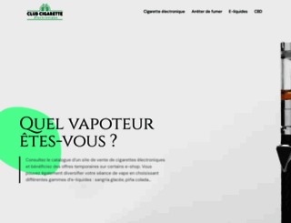 clubcigaretteelectronique.fr screenshot