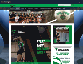 clubeclipsevolleyball.com screenshot