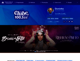 clubefm.com.br screenshot