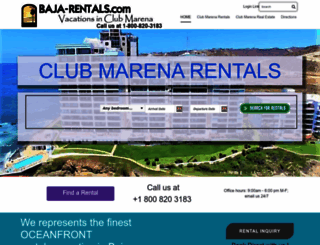 clubmarenarentals.com screenshot