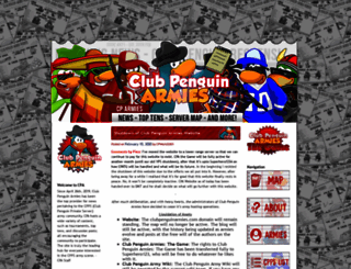clubpenguinarmies.com screenshot