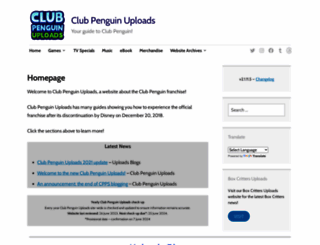clubpenguinuploads.wordpress.com screenshot