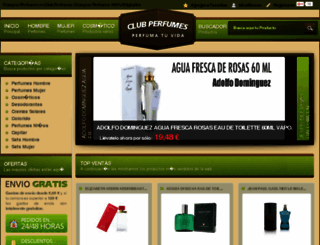 clubperfumes.com screenshot