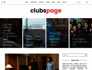 clubspage.net screenshot