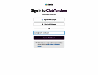 clubtandem.slack.com screenshot
