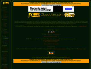 cluedofan.com screenshot