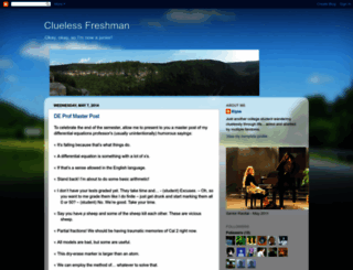 cluelessfreshman.blogspot.com screenshot