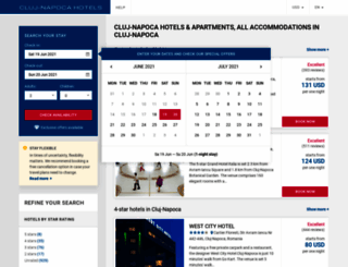 clujnapoca-hotels.com screenshot