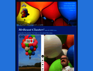 clusterballoon.com screenshot