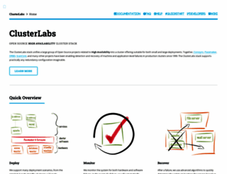 clusterlabs.org screenshot