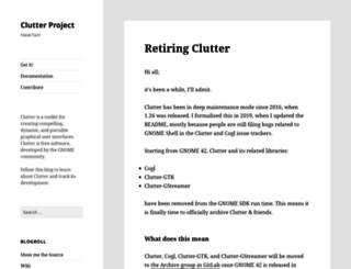 clutter-project.org screenshot
