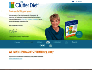 clutterdiet.com screenshot