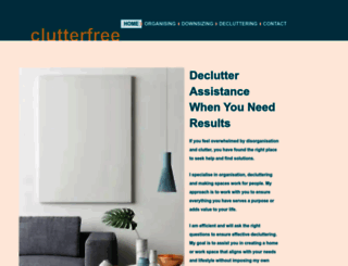 clutterfree.com.au screenshot