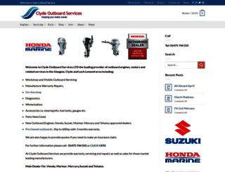 clyde-outboard-services.co.uk screenshot