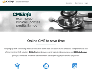cmeinfo.com screenshot