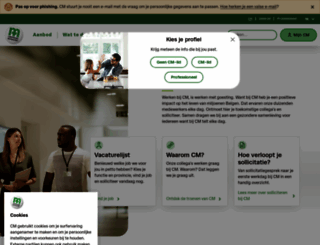 cmjobs.be screenshot