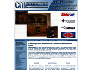 cmrefrigeration.com screenshot