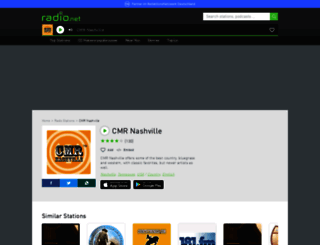 cmrnashville.radio.net screenshot