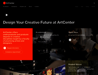 cms.artcenter.edu screenshot