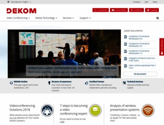 cms.dekom.com screenshot