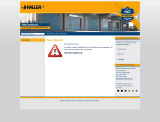 cms.haller-stahlwaren.de screenshot