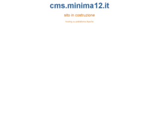 cms.minima12.it screenshot