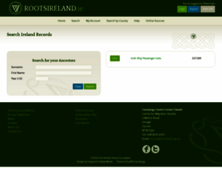 cms.rootsireland.ie screenshot