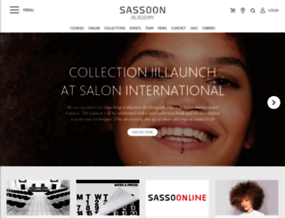 cms.sassoon-academy.com screenshot