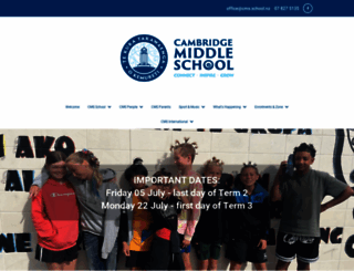cms.school.nz screenshot