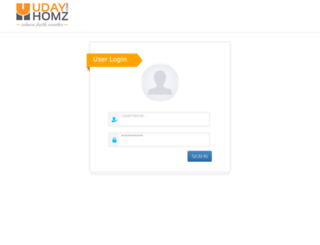 cms.udayhomz.com screenshot