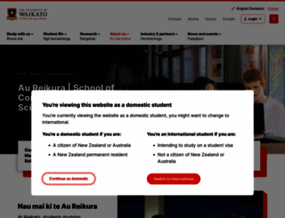 cms.waikato.ac.nz screenshot