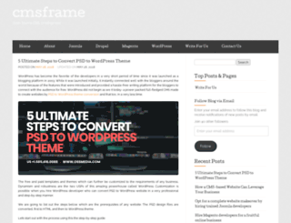 cmsframe.wordpress.com screenshot