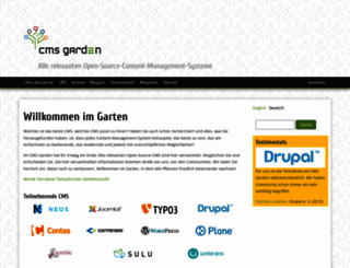 cmsgarden.org screenshot