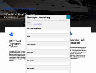 cmtboattransport.com screenshot