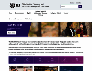 cmtedd.act.gov.au screenshot