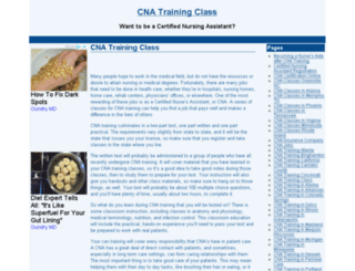 cna-training-class.com screenshot