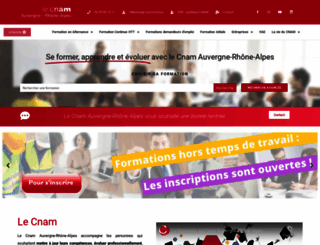 cnam-auvergnerhonealpes.fr screenshot