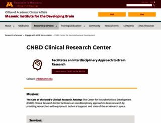 cnbd.umn.edu screenshot