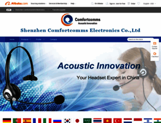 cncomfortcomms.en.alibaba.com screenshot