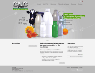 cncpro-extrusionsoufflage.com screenshot